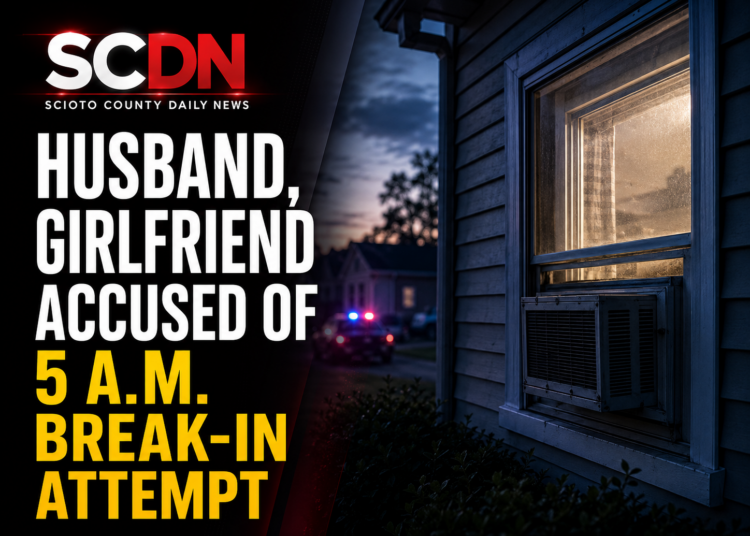Husband and girlfriend accused of break in