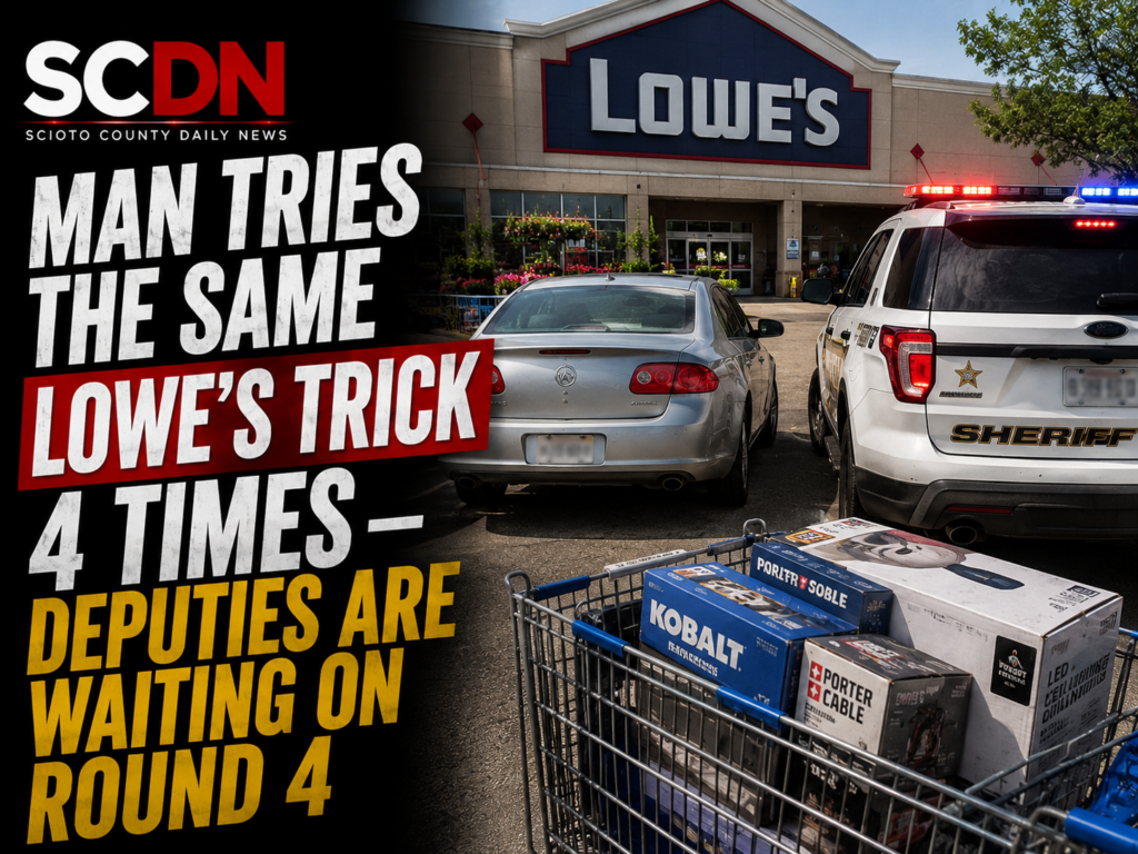 Lowes thief tries same trick 4 times