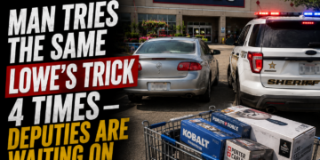 Lowes thief tries same trick 4 times