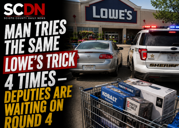 Lowes thief tries same trick 4 times