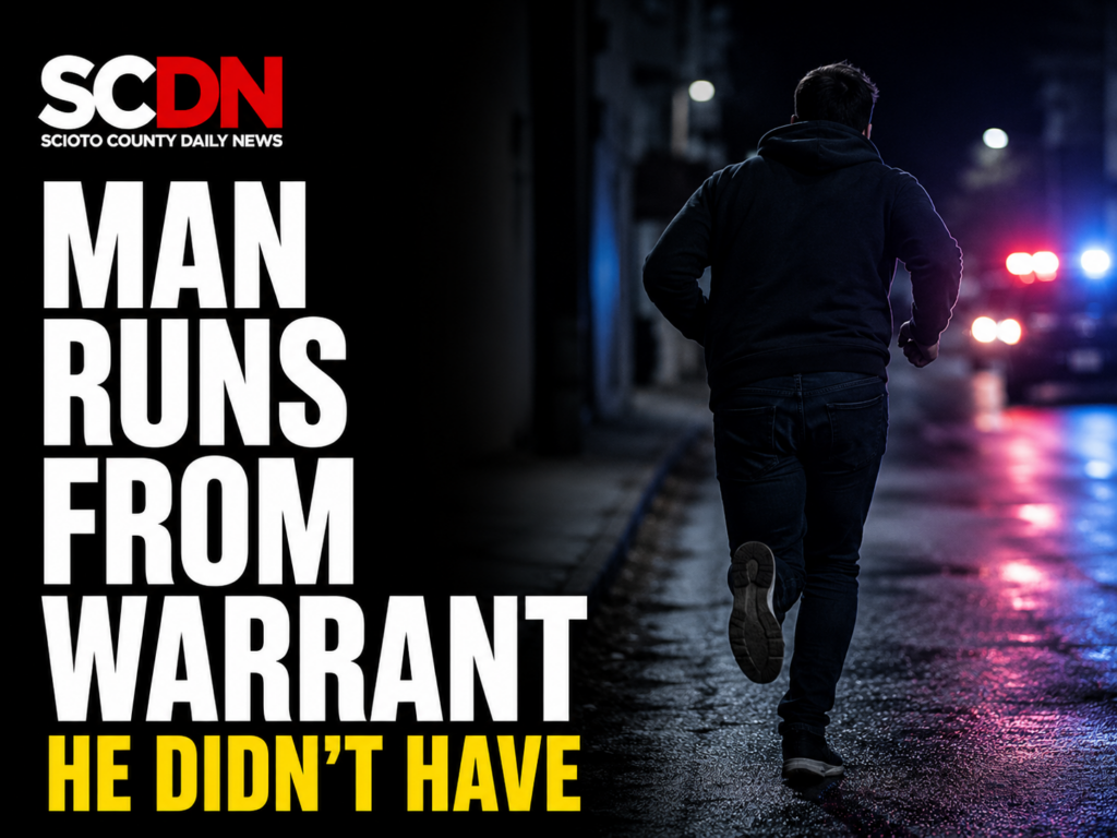 Man runs from warrant