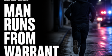 Man runs from warrant