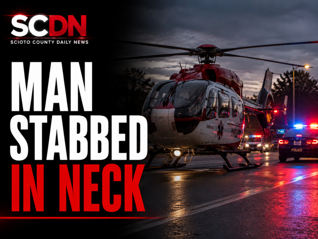 man stabbed in neck