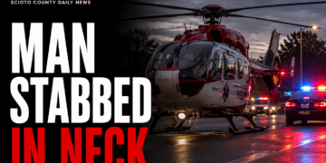 man stabbed in neck