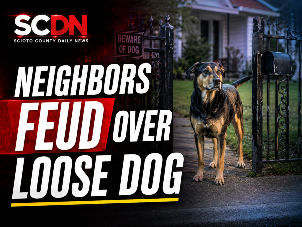 Neighbors feud over loose dog