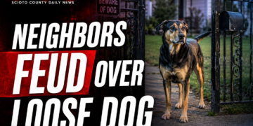 Neighbors feud over loose dog