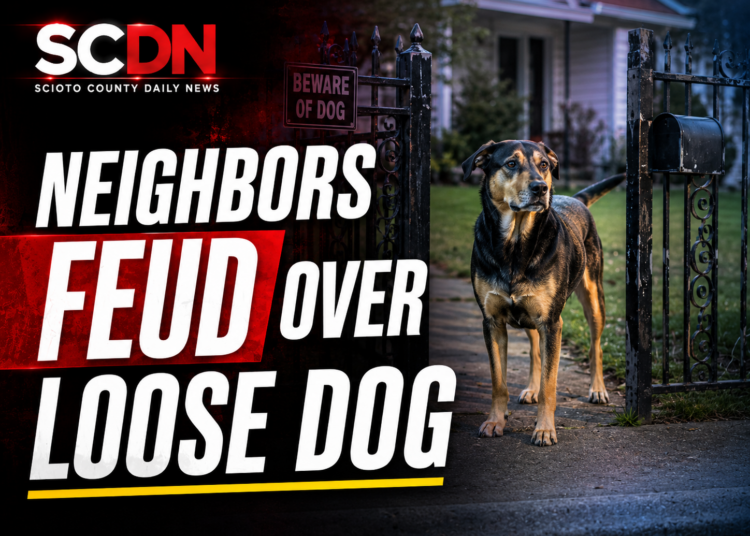 Neighbors feud over loose dog