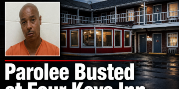 Parolee busted at Four Keys