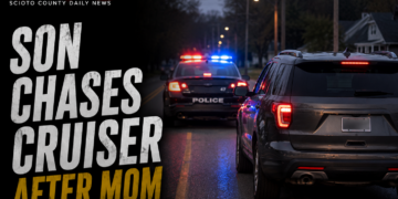 Son chases cruiser after mom arrested