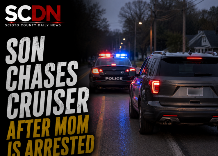 Son chases cruiser after mom arrested
