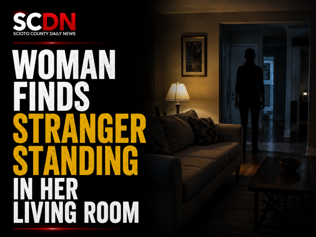 stranger in the living room