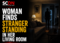 stranger in the living room