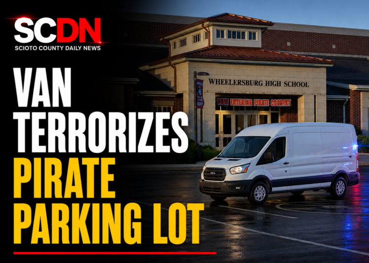 van terrorizes pirate parking lot