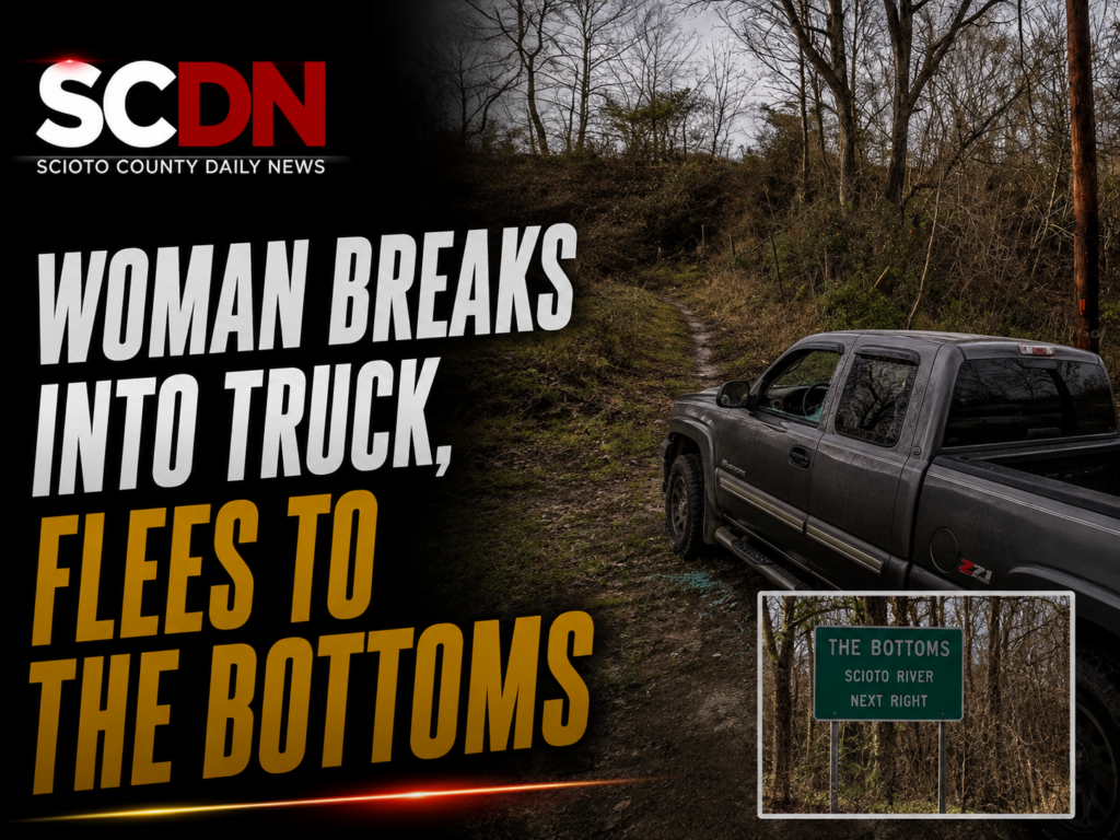 woman breaks into truck