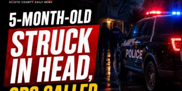 5 month old hit in head