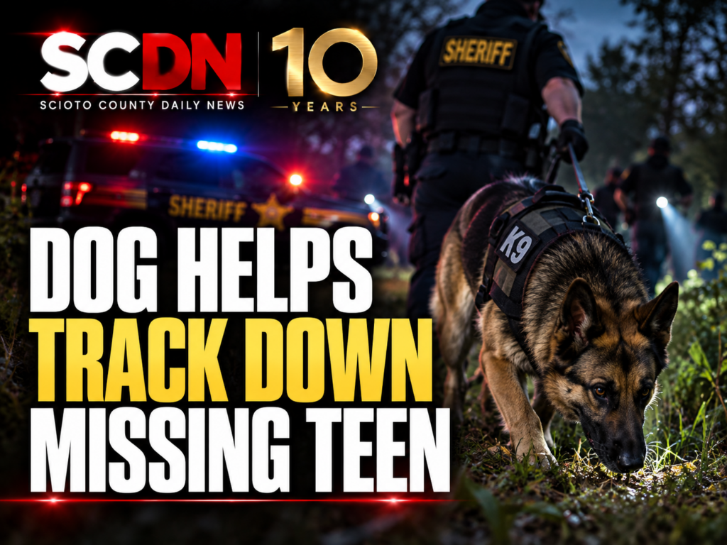 dog helps track down missing teen