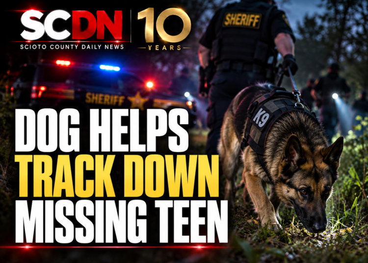 dog helps track down missing teen