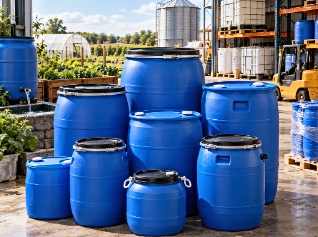 Plastic barrels