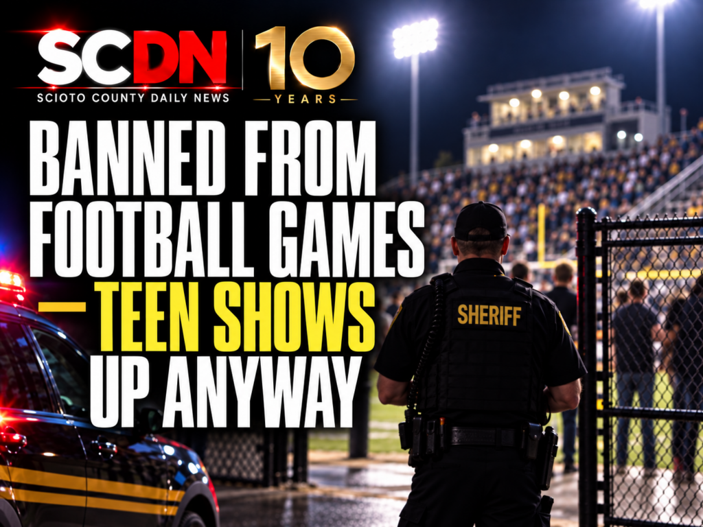 Teen banned from football games
