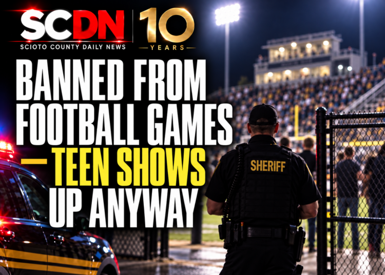 Teen banned from football games