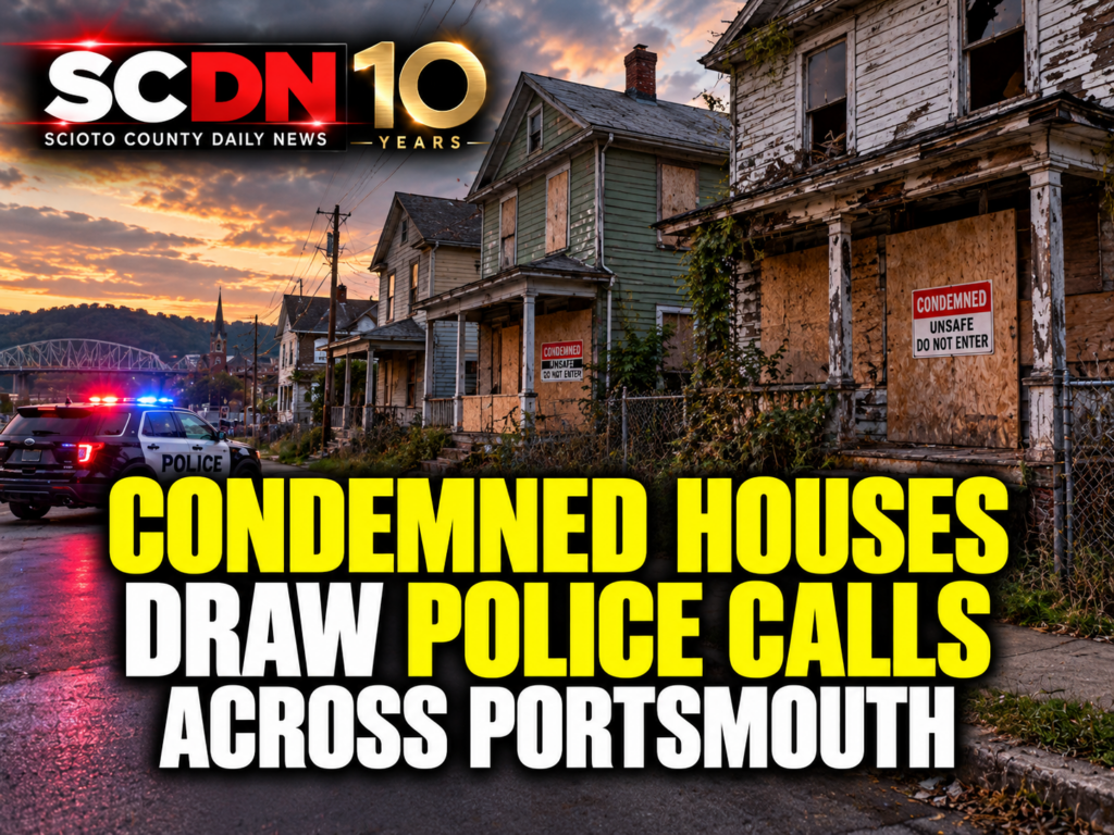 condemned house draw police