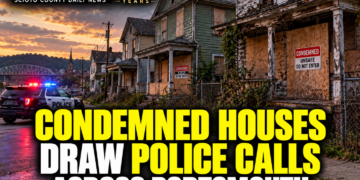 condemned house draw police