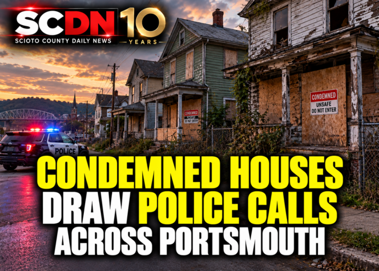 condemned house draw police