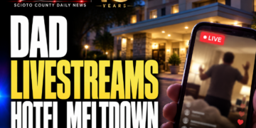 Dad livestreams hotel meltdown