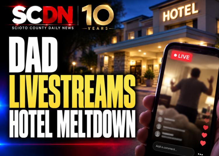 Dad livestreams hotel meltdown