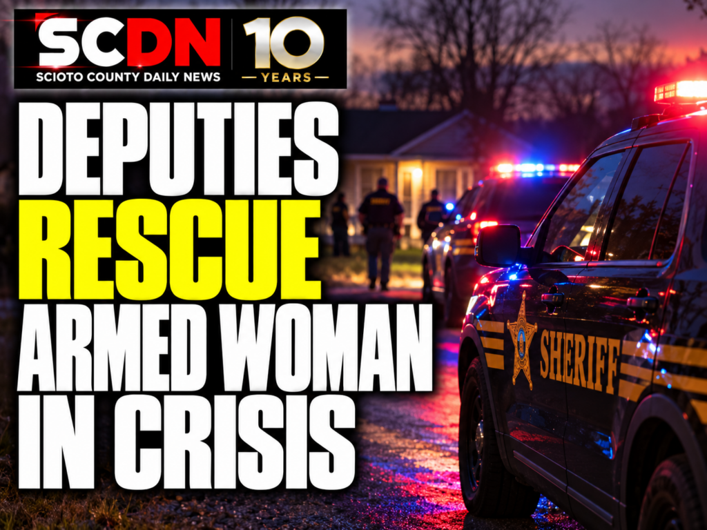 deputies rescue armed woman