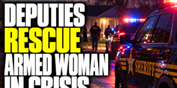 deputies rescue armed woman