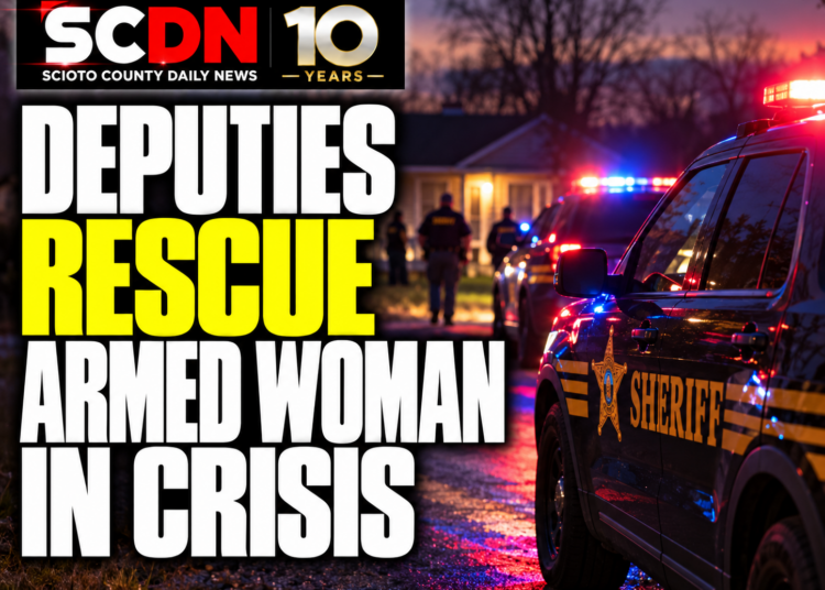 deputies rescue armed woman