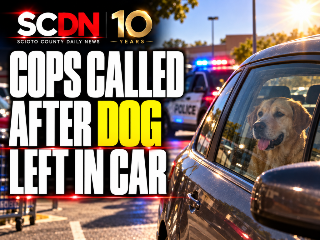 Dog left in car