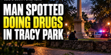 man does drug in tracy park