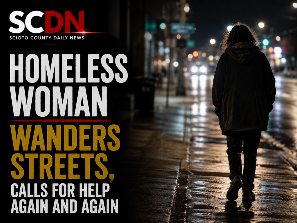 Homeless woman