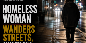 Homeless woman