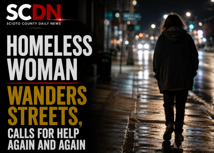 Homeless woman