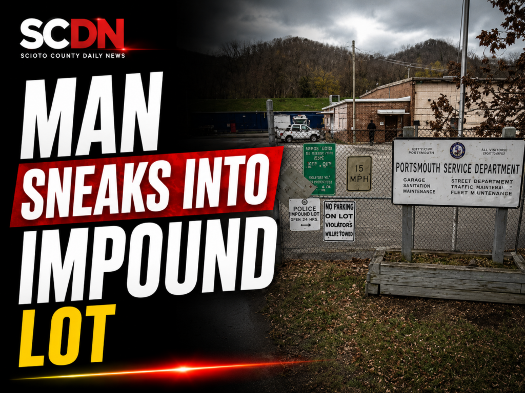 man sneaks into impound lot