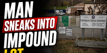 man sneaks into impound lot