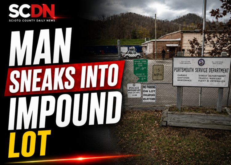 man sneaks into impound lot