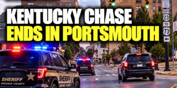 Kentucky car chase ends in Portsmouthy