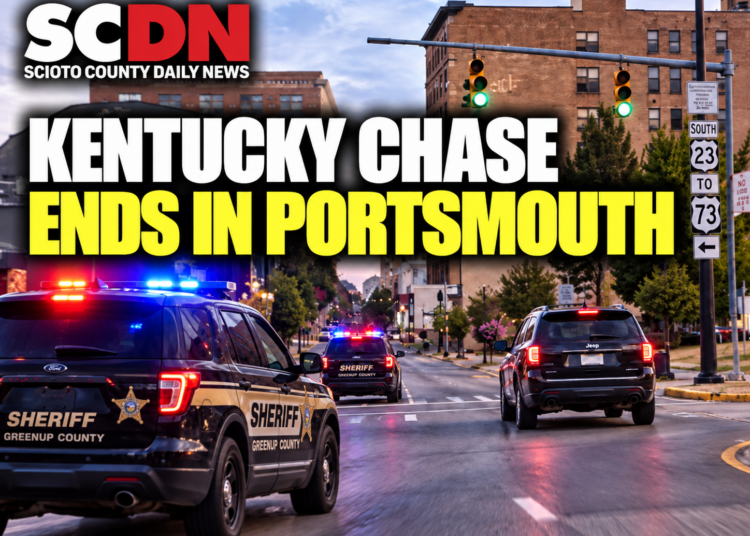 Kentucky car chase ends in Portsmouthy