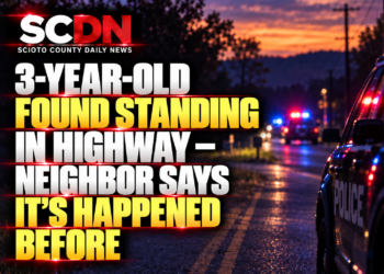 3 year old spotted in the road