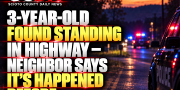 3 year old spotted in the road