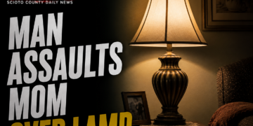 Man assaults mom over lamp