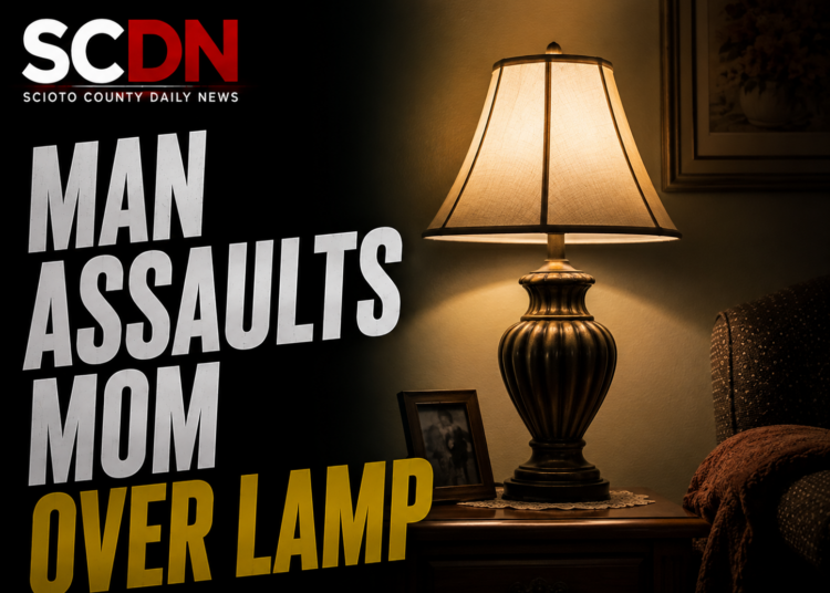 Man assaults mom over lamp