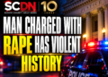 Man charged with rape has violent history