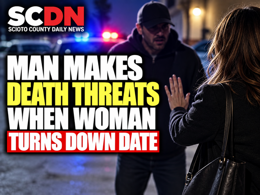 man makes threats