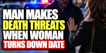man makes threats