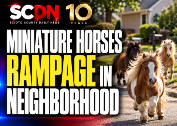 miniature horses rampaging in neighborhood